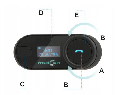 Interkom BLUETOOTH MOTOCYKL MOTOR DWUPAK B7H