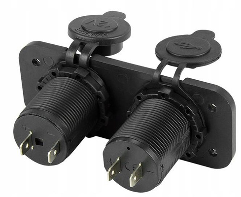 Gniazdo do zabudowy 12V 2x USB kamper kemping B4Z