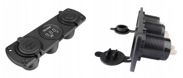 ŁADOWARKA ZASILACZ QC 3.0 WOLTOMIERZ 2x USB BF3