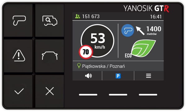 LEGALNY ANTYRADAR YANOSIK GTR UCHWYT NA KOKPIT Z6N