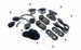 Interkom BLUETOOTH MOTOCYKL MOTOR DWUPAK B7H