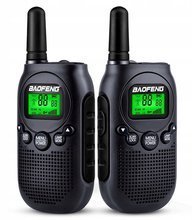 Krótkofalówki 2x walkie-talkie dla dzieci łoki toki Baofeng T6 Panda czarny B5H