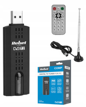 Tuner DEKODER DVB-T HEVC 265H do komputera USB CD1