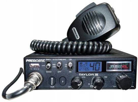 CB radio President TAYLOR IV 4 12V 24V WTYK BT6