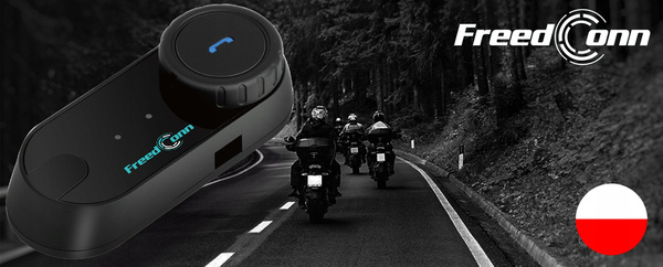 Interkom motocyklowy Bluetooth FreedConn T-Com VB V3 Pro polski lektor BZ8