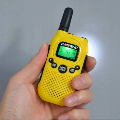 Krótkofalówki 2x walkie-talkie dla dzieci łoki toki Baofeng T6 Panda żółte B5HY