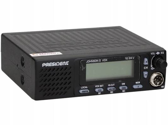 PRESIDENT JOHNSON II ASC RADIO AM/FM 12V/24V BG8