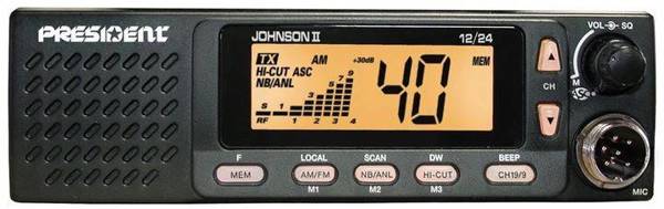 PRESIDENT JOHNSON II ASC RADIO AM/FM 12V/24V BG8